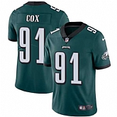 Nike Philadelphia Eagles #91 Fletcher Cox Midnight Green Team Color NFL Vapor Untouchable Limited Jersey,baseball caps,new era cap wholesale,wholesale hats